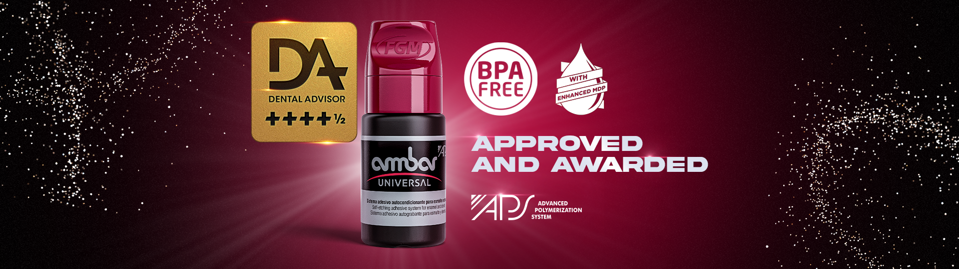 Ambar Universal APS adhesive: approved and awarded by Dental Advisor